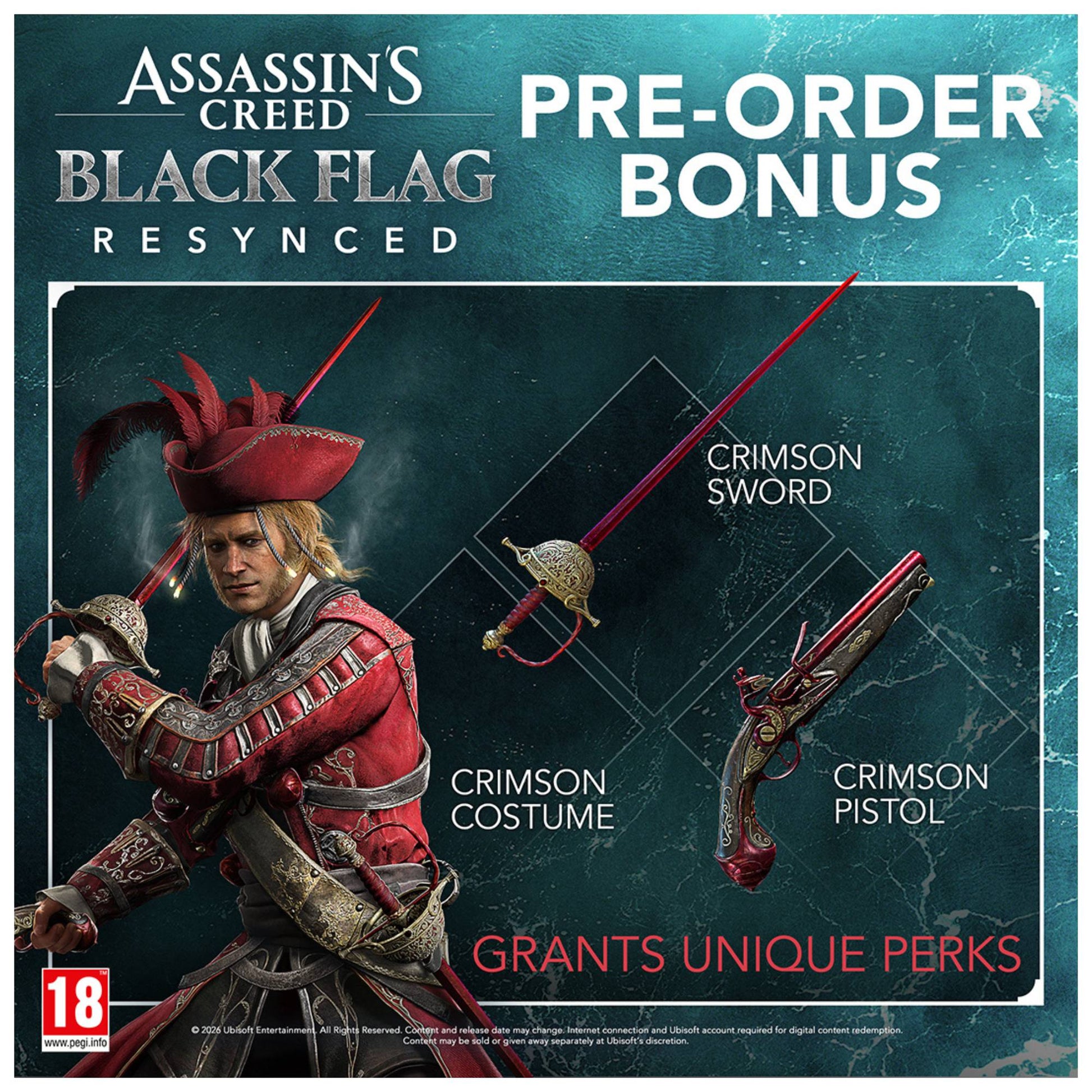 Assassins Creed Black Flag Resynced Standard. E. PS5 משחק