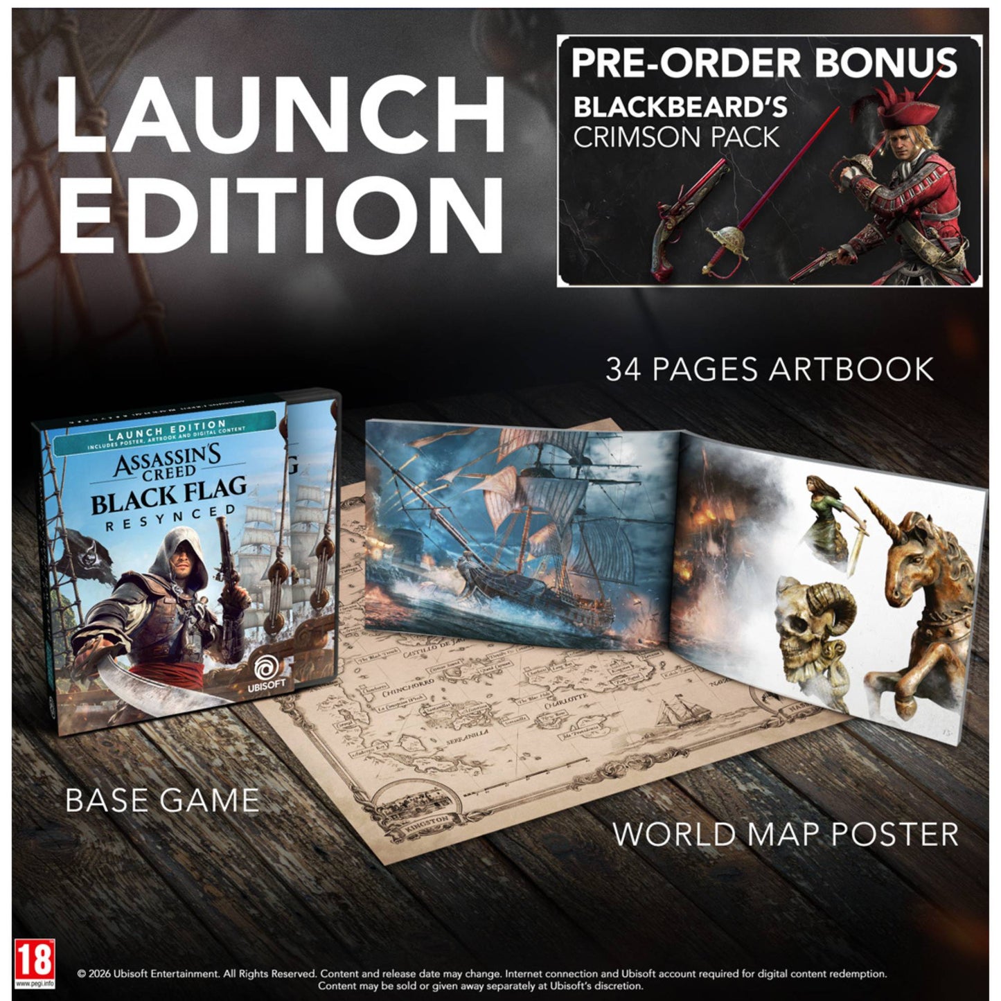 Assassins Creed Black Flag Resynced D1 Edition PS5 משחק