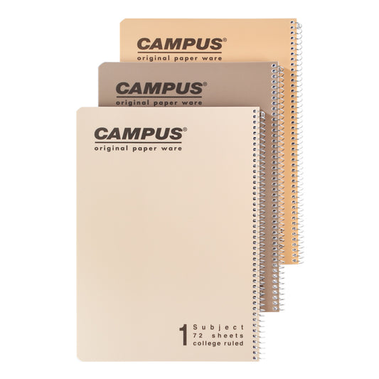מחברת ספירלה שורה Nature Campus A4 מעורב צבעים