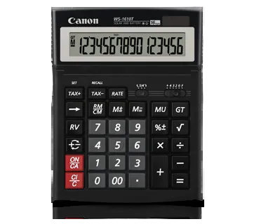 מחשבון שולחני Canon Calculator WS-1610T BK