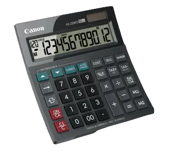 מחשבון שולחני Canon Calculator AS-220RTS