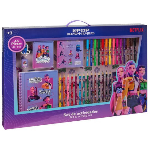 מארז כלי כתיבה 40 חלקים ציידות השדים של ה KPOP