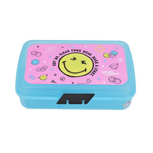 קופסת אוכל מחולקת bpa free - סמייילי צבעוני