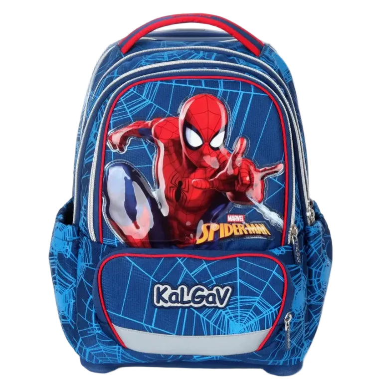 סט תיק טרולי אורטופדי וקלמר Itrolly Spiderman כחול