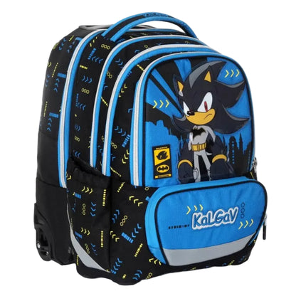 סט תיק טרולי אורטופדי וקלמר Itrolly Sonic DC שחור/כחול