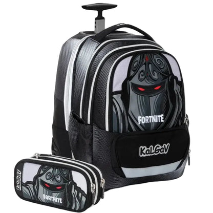 סט תיק טרולי אורטופדי וקלמר Itrolly Fortnite שחור