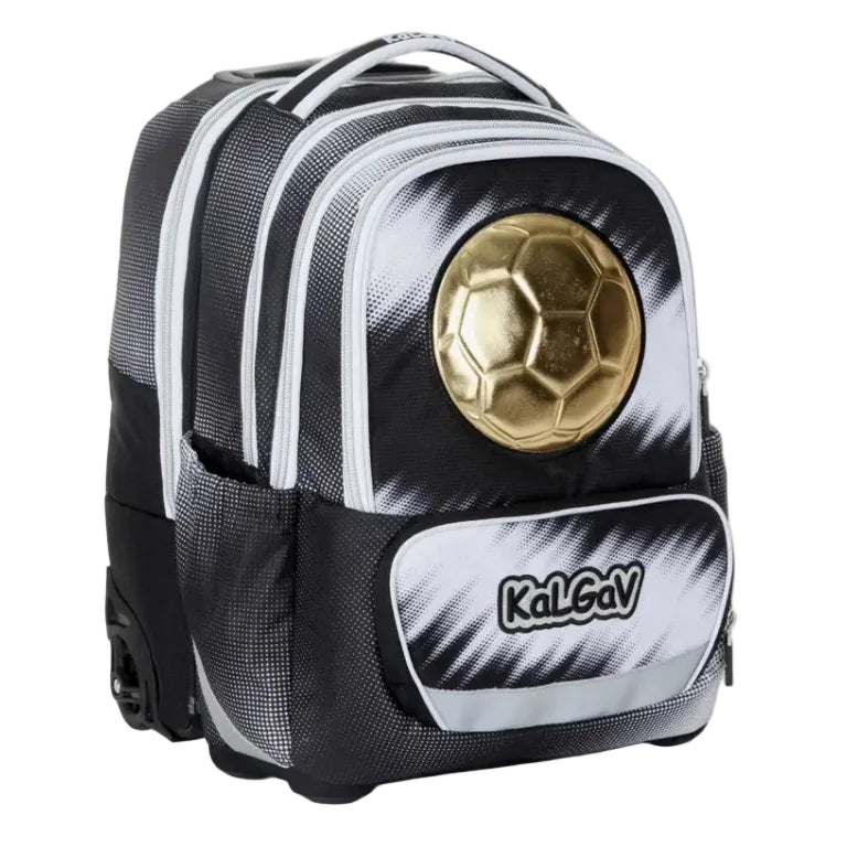 סט תיק טרולי אורטופדי וקלמר Itrolly Soccer Ball שחור