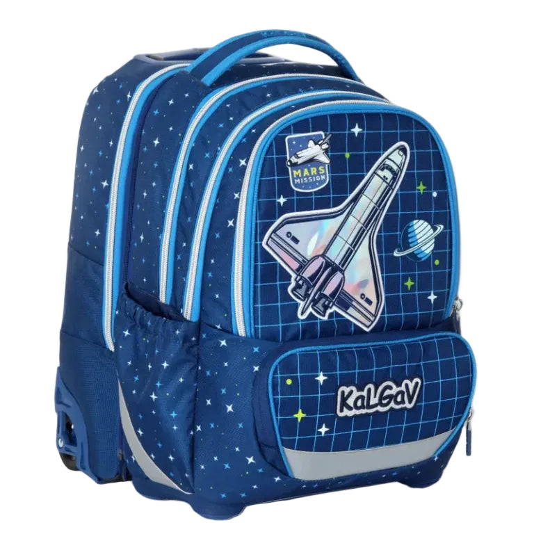 סט תיק טרולי אורטופדי וקלמר Itrolly Space כחול