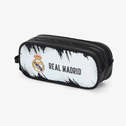 קלמר 2 תאים REAL MADRID שחור/לבן 93893