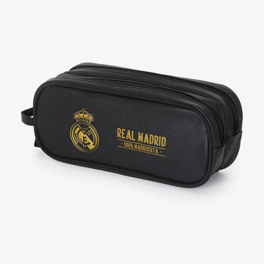 קלמר 2 תאים REAL MADRID שחור/זהב 93895