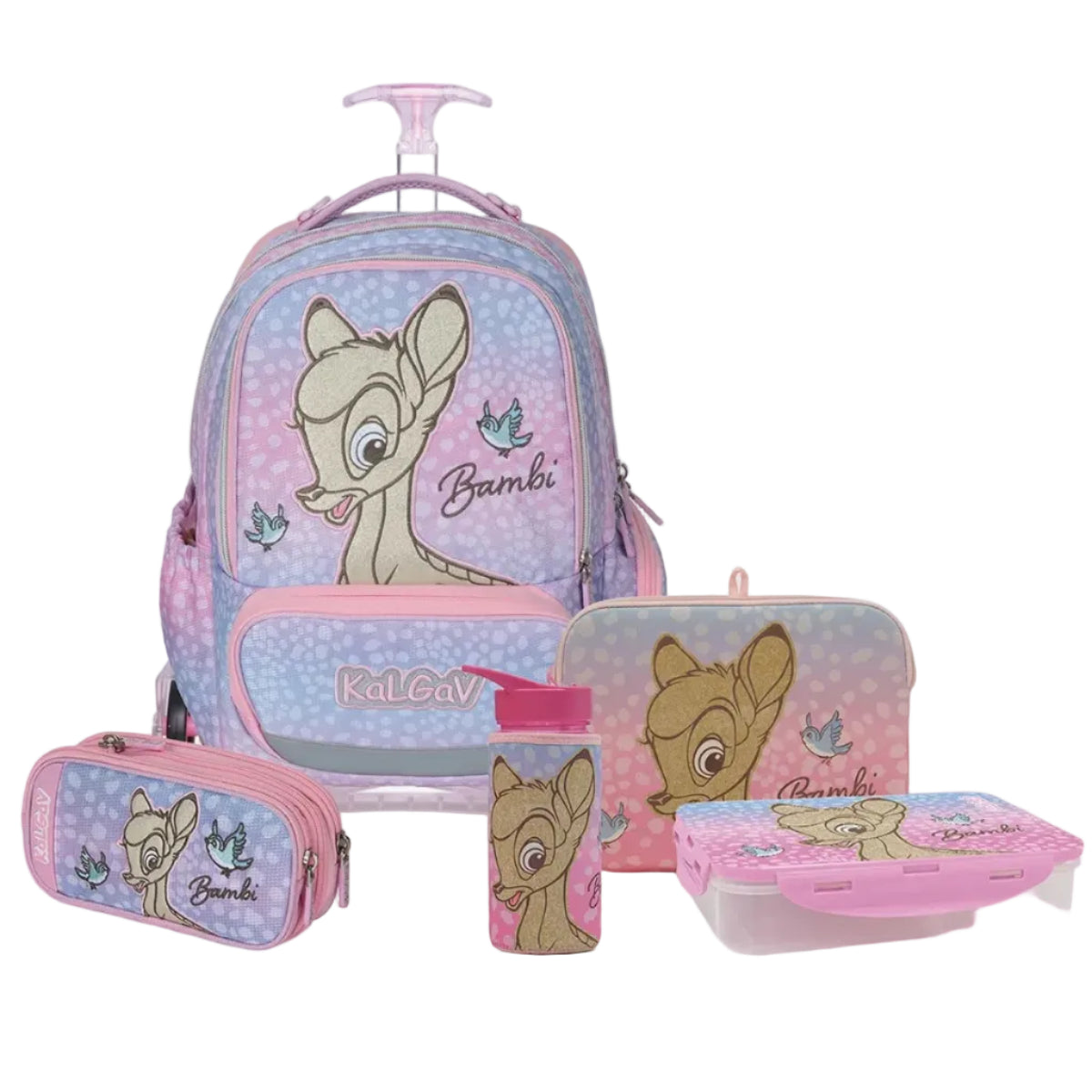 סט Bambi X-fix Trolly ורוד בהיר