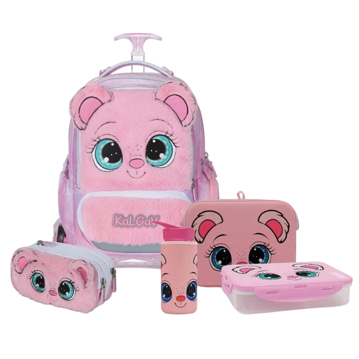 סט Koala X-fix Trolly ורוד/פרווה
