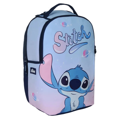 תיק+קלמר STITCH SPACE תכלת/ורוד 93815