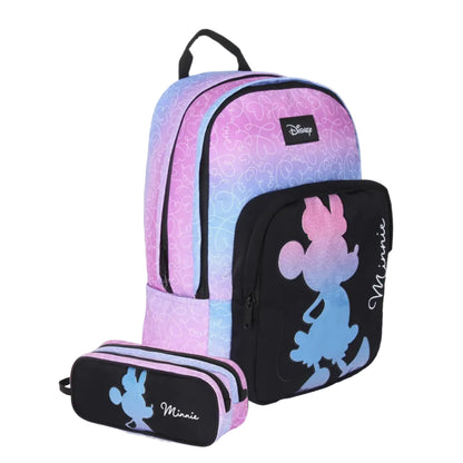 תיק+קלמר Disney Purple Minnie
