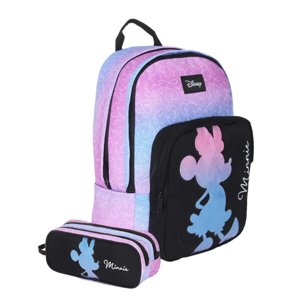 תיק+קלמר Disney Purple Minnie