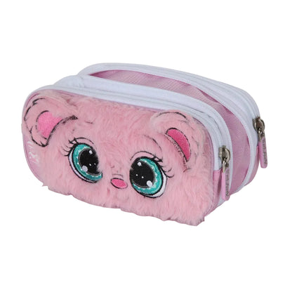 קלמר 2 תאים מתרחב KOALA ורוד/פרווה 785679