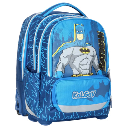 סט תיק טרולי אורטופדי וקלמר Itrolly Batman כחול