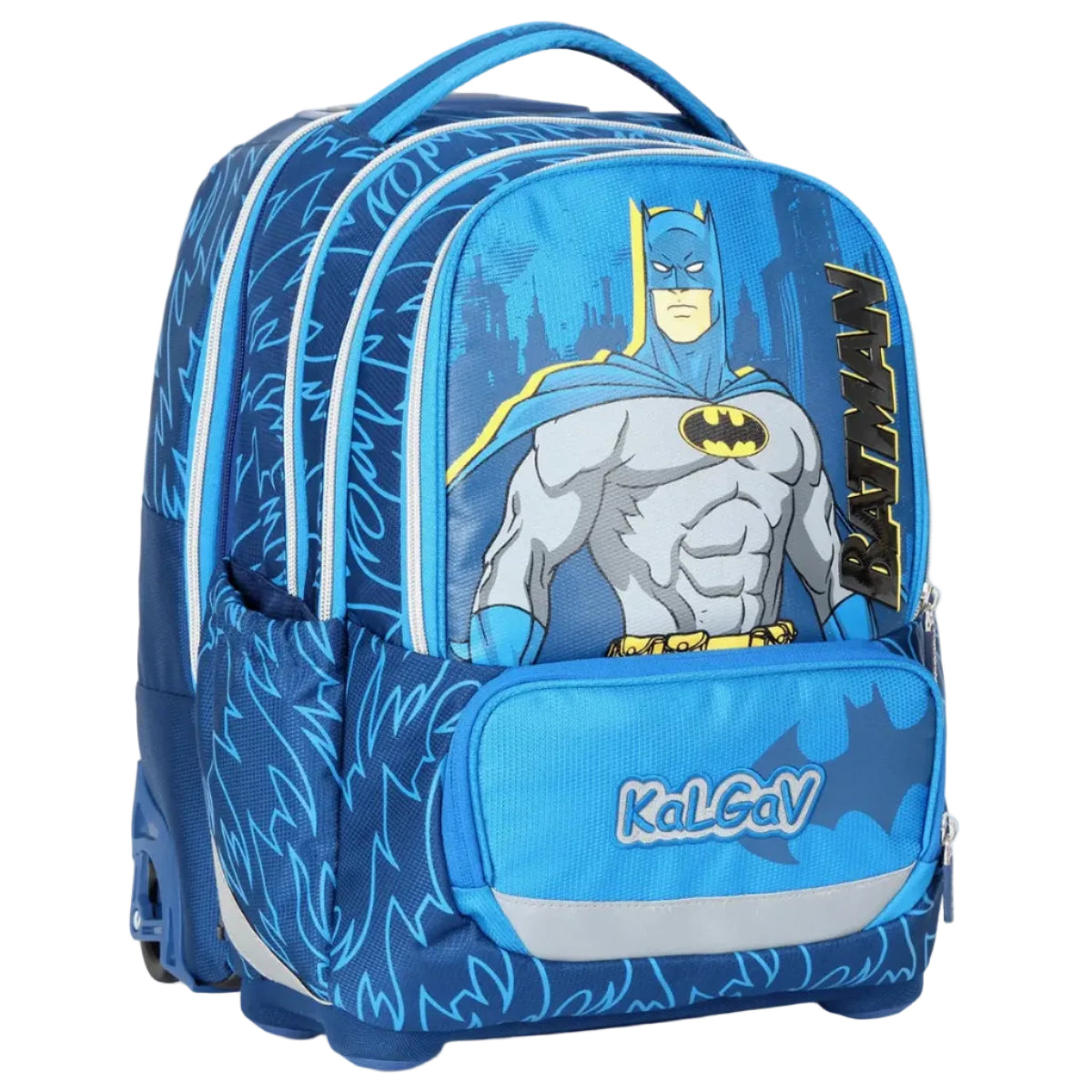 סט תיק טרולי אורטופדי וקלמר Itrolly Batman כחול