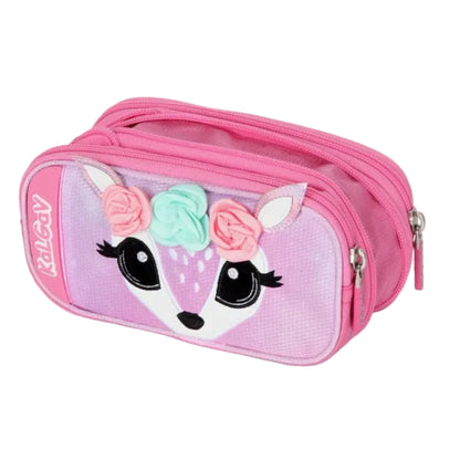 סט תיק טרולי אורטופדי וקלמר Itrolly Deer לילך