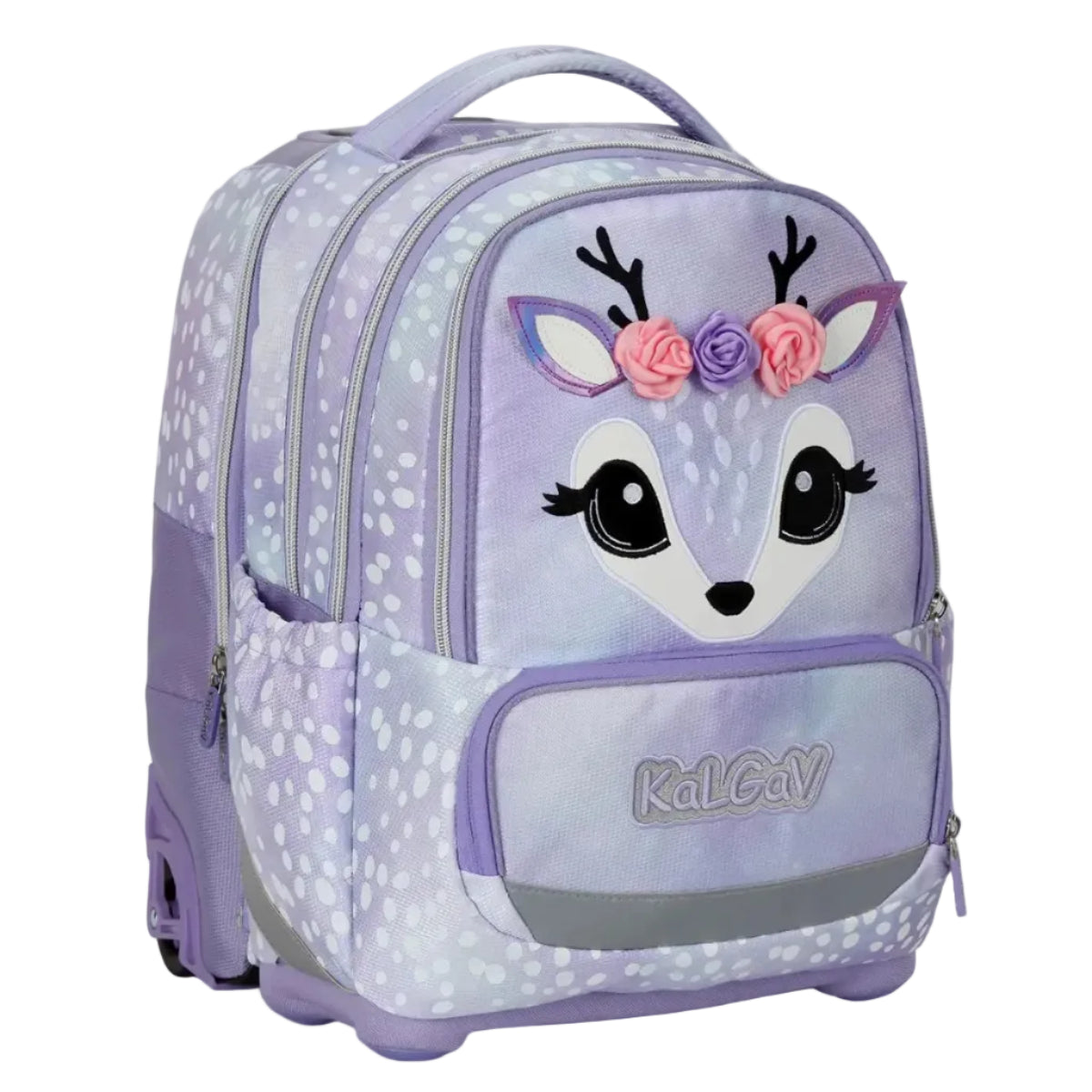 סט תיק טרולי אורטופדי וקלמר Itrolly Deer ורוד