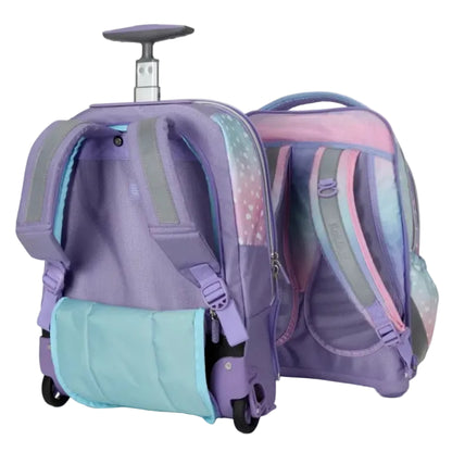 סט תיק טרולי אורטופדי וקלמר Itrolly Unicorn לילך