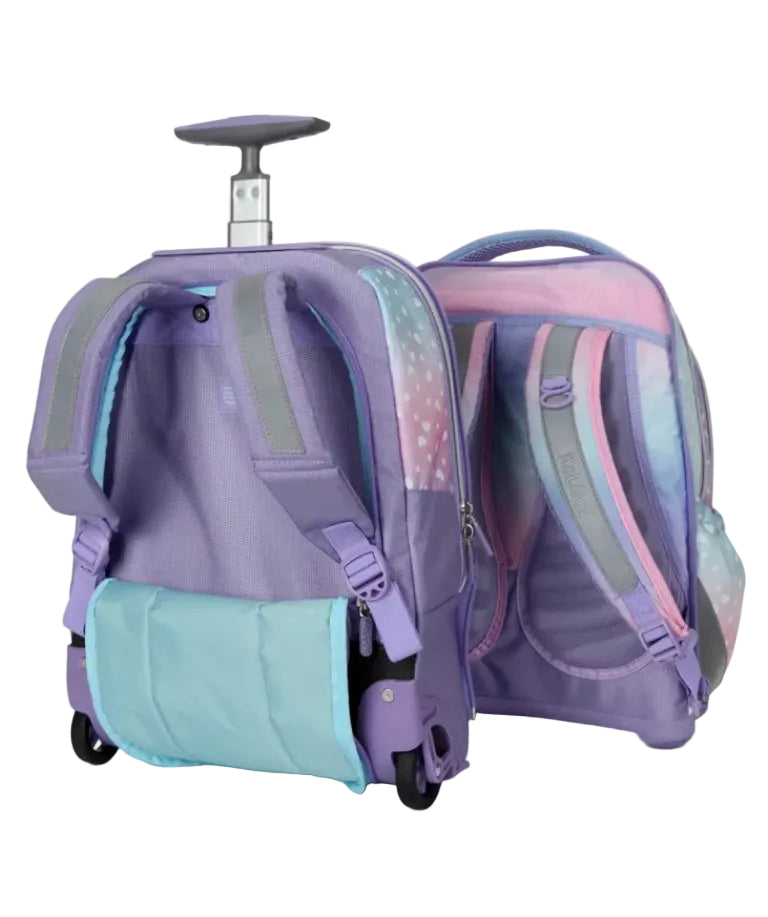 סט תיק טרולי אורטופדי וקלמר Itrolly Unicorn לילך