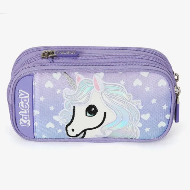 סט תיק טרולי אורטופדי וקלמר Itrolly Unicorn לילך