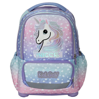 סט תיק טרולי אורטופדי וקלמר Itrolly Unicorn לילך
