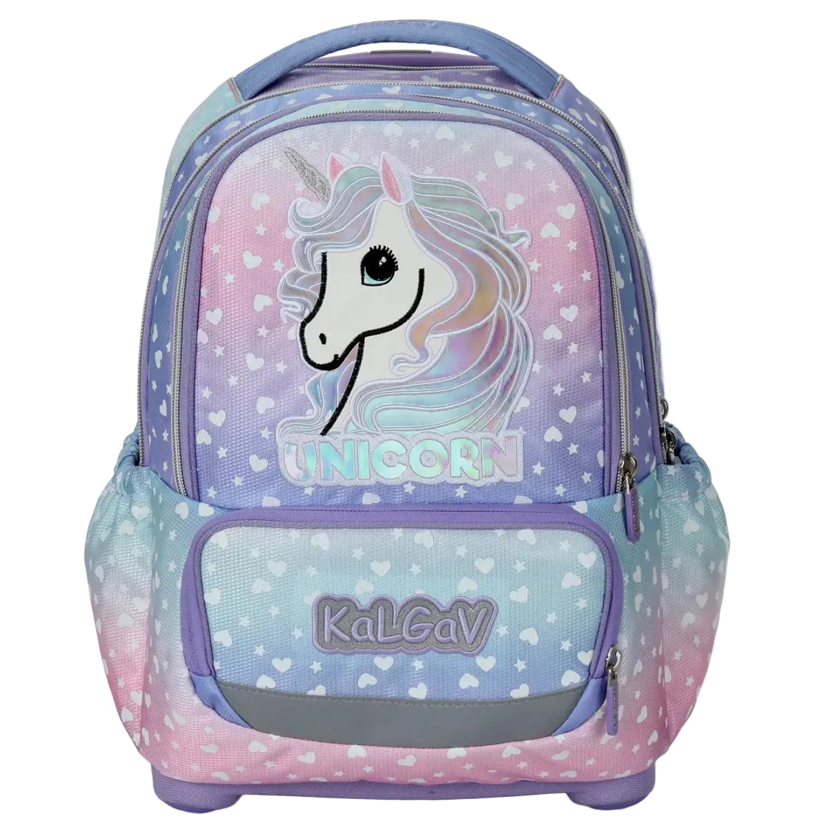 סט תיק טרולי אורטופדי וקלמר Itrolly Unicorn לילך