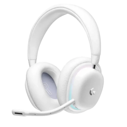 אוזניות גיימינג אלחוטיות Logitech G735 - צבע White Mist
