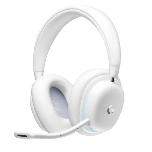 אוזניות גיימינג אלחוטיות Logitech G735 - צבע White Mist