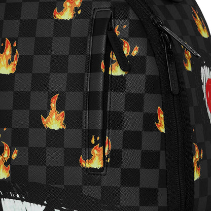 תיק גב  Sprayground Scribble Fire Check