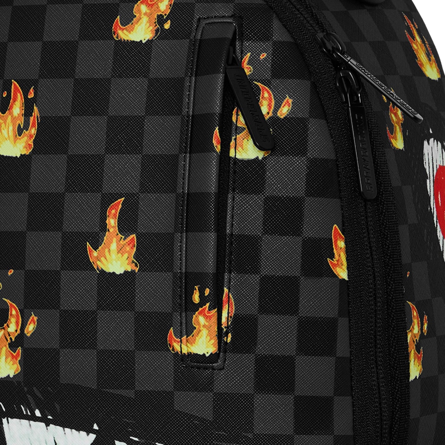תיק גב  Sprayground Scribble Fire Check