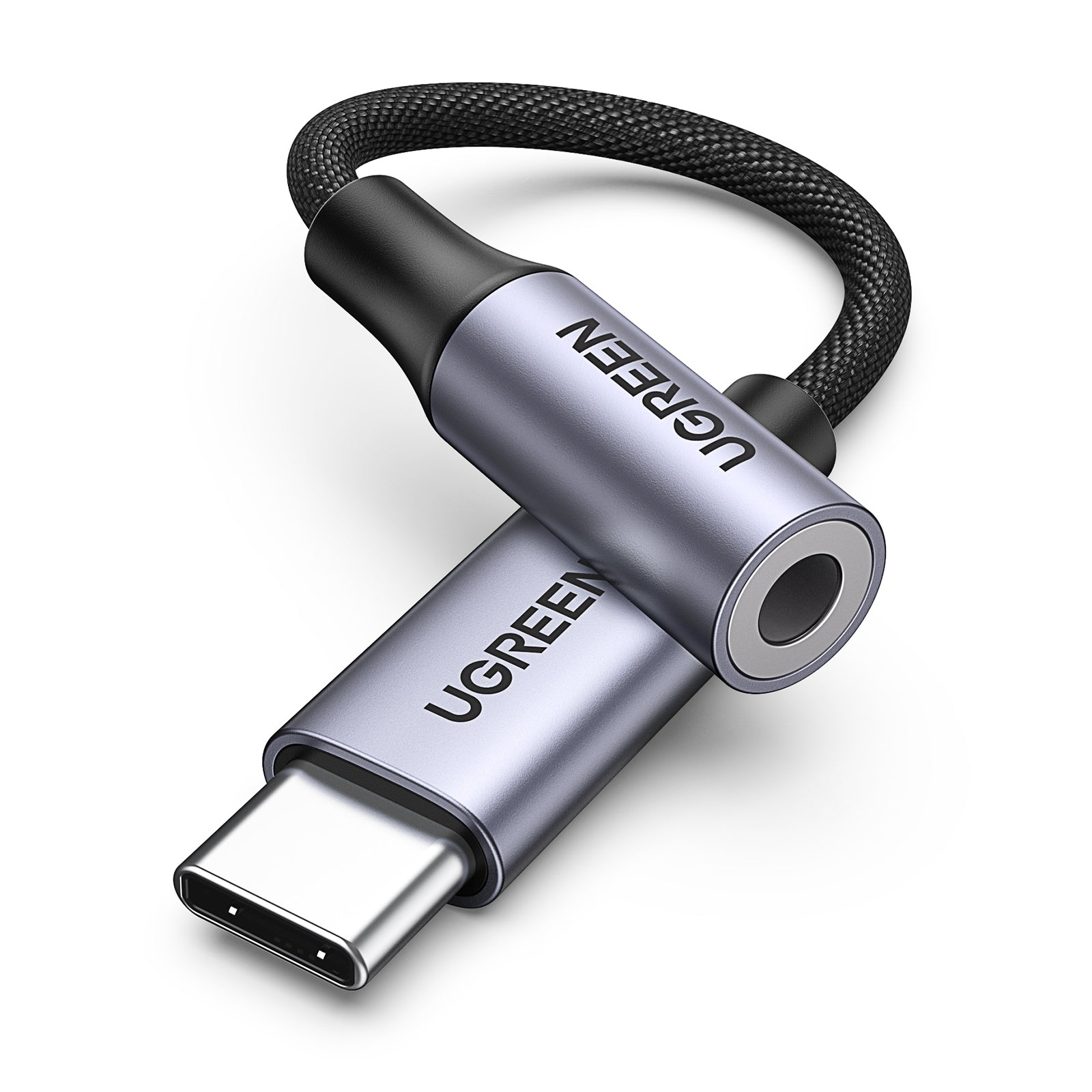 מתאם דיגיטל Omtp/Ctia Type C To 3.5mm אפור Ugreen