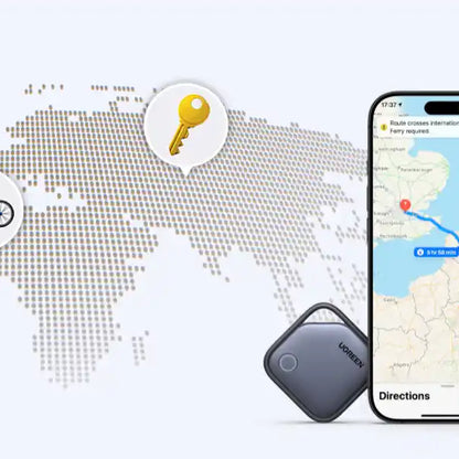 זוג תגי איתור Apple Find שחור Ugreen