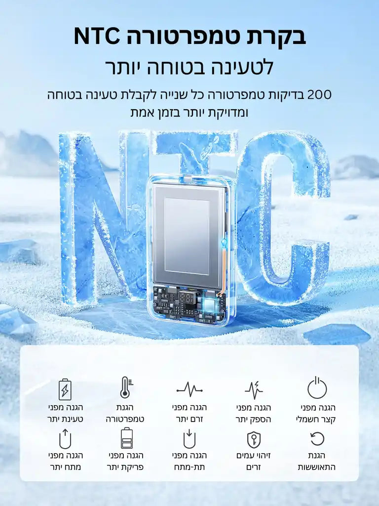 סוללת גיבוי 10000mah 20w 1c1a With שחור Ugreen