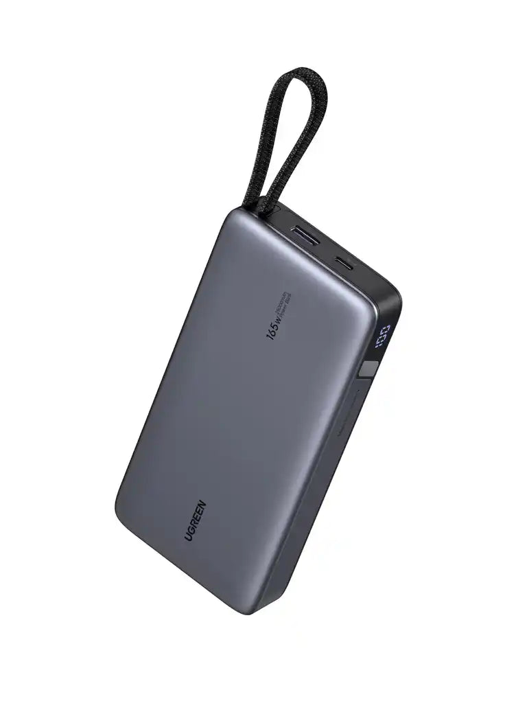 סוללת גיבוי 165w 25000mah עם כבל Type-c אפור Ugreen