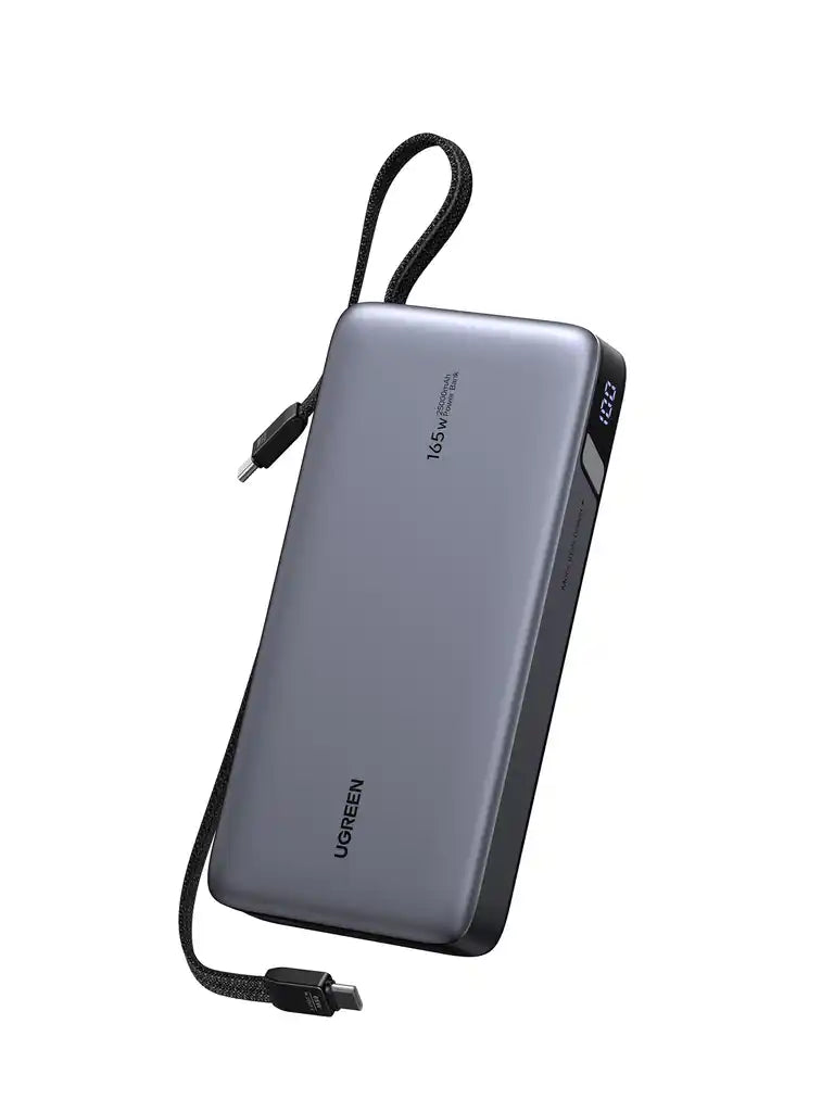 סוללת גיבוי 165w 25000mah עם כבל Type-c אפור Ugreen