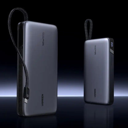 סוללת גיבוי 165w 25000mah עם כבל Type-c אפור Ugreen