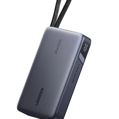 סוללת גיבוי 20000mah 67w 2c1a כבל Type-c מובנה Ugreen