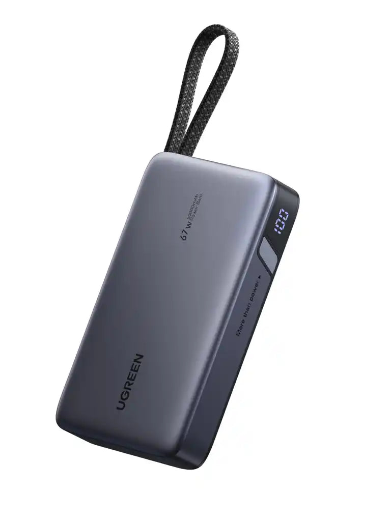 סוללת גיבוי 20000mah 67w 2c1a כבל Type-c מובנה Ugreen