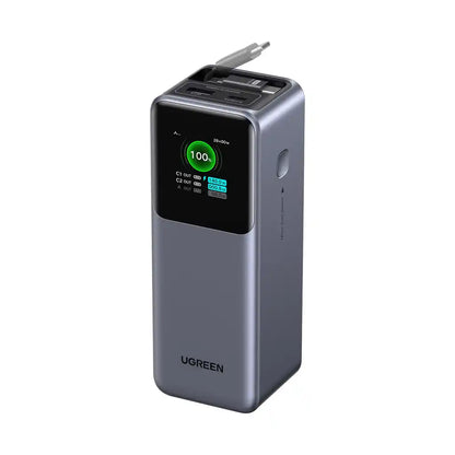 סוללת גיבוי 165w 20000mah עם כבל Type-c אפור Ugreen