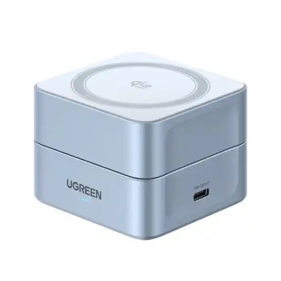 מעמד 25w 2-in-1 Qi2 Magnetic Wireless כסוף Ugreen