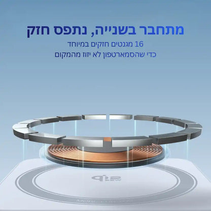 מעמד 25w 2-in-1 Qi2 Magnetic Wireless כסוף Ugreen