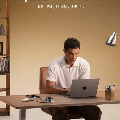 מטען עם כבל נגלל Nexode Pro 45w 2c1a אפור Ugreen