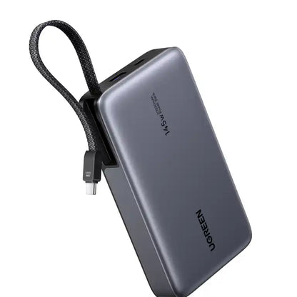 סוללת גיבוי 145w 20000mah עם כבל Type-c אפור Ugreen