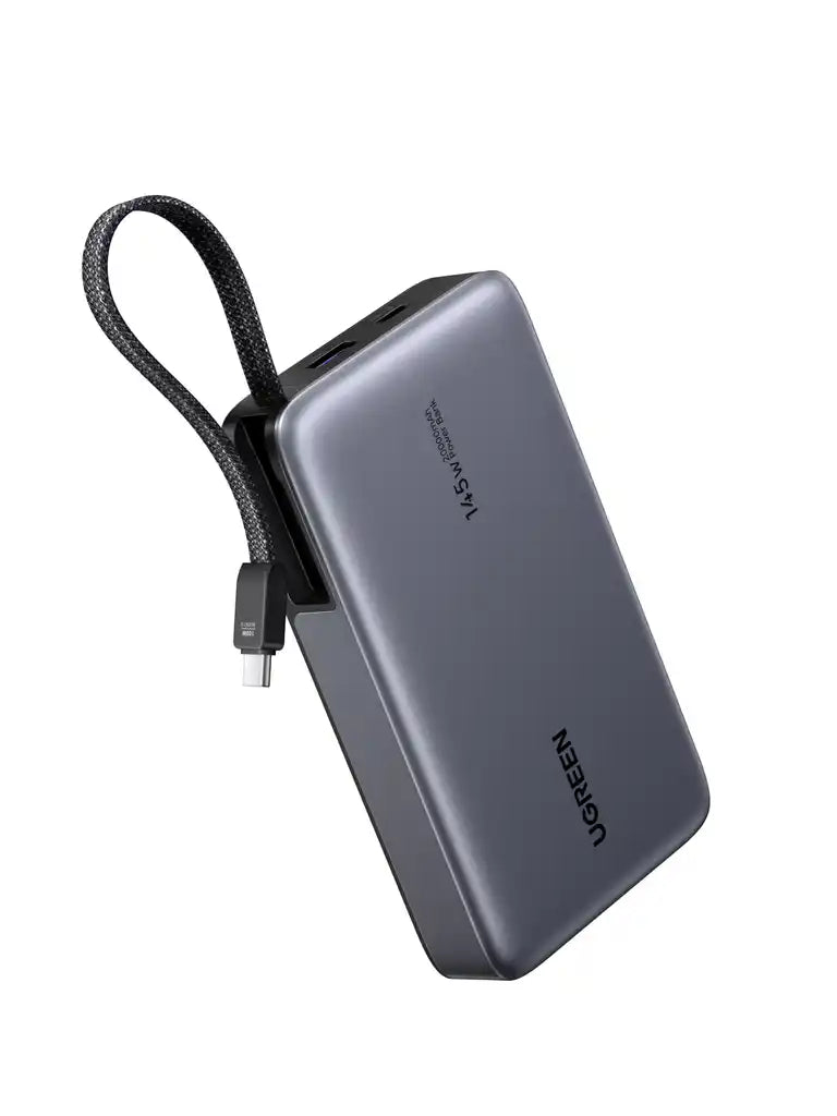 סוללת גיבוי 145w 20000mah עם כבל Type-c אפור Ugreen