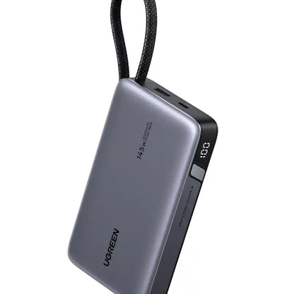 סוללת גיבוי 145w 20000mah עם כבל Type-c אפור Ugreen