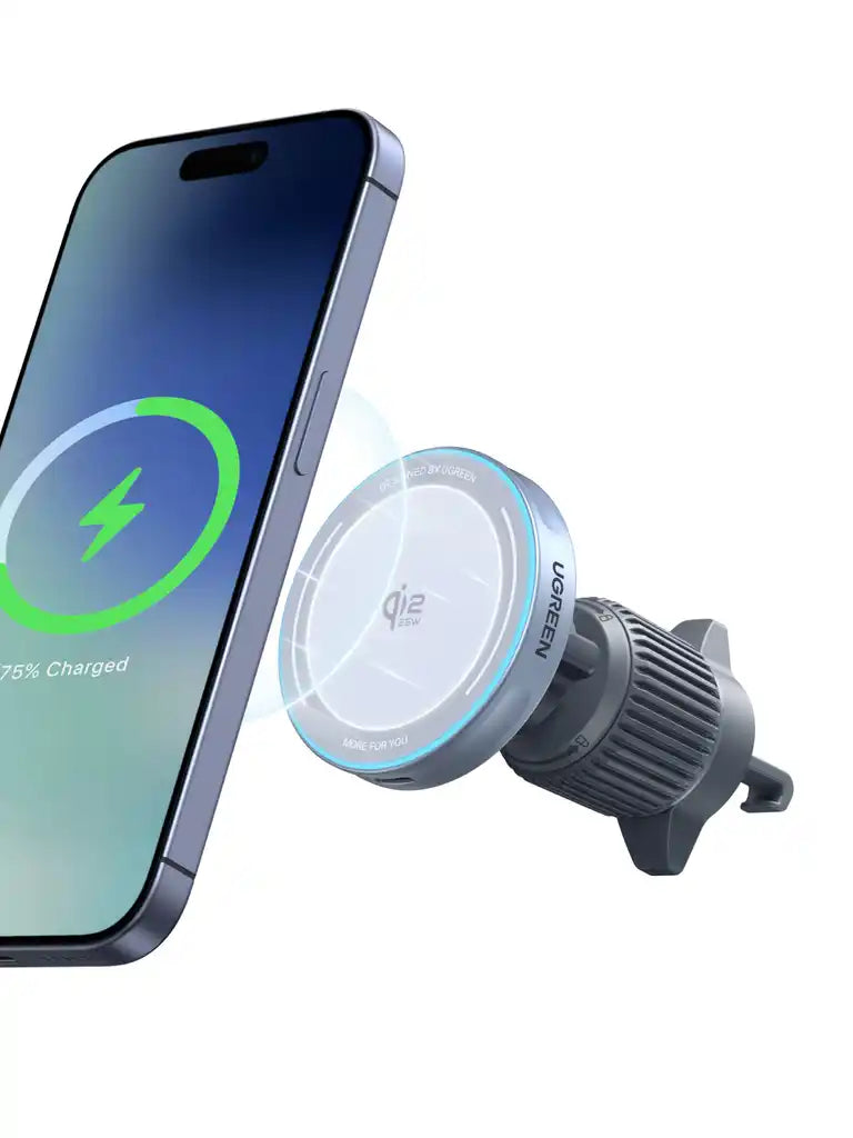 מטען לרכב 25w Magsafe Qi2 שחור Ugreen