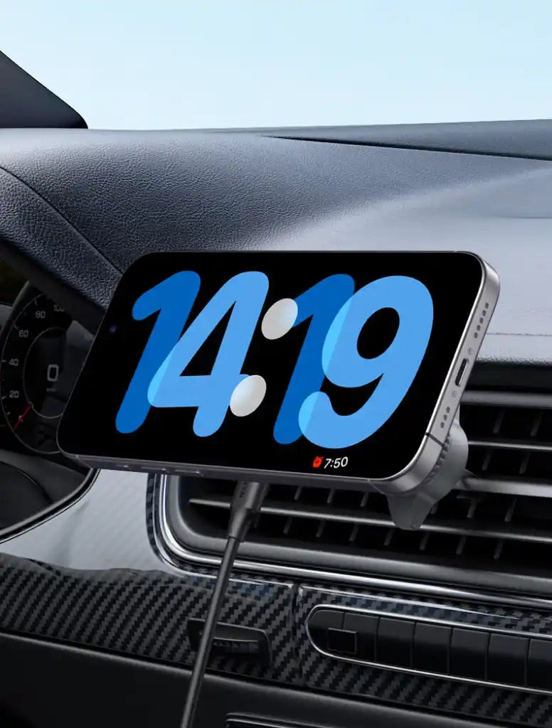 מטען לרכב 25w Magsafe Qi2 שחור Ugreen